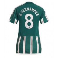 Manchester United Bruno Fernandes #8 Bortatröja Kvinnor 2023-24 Korta ärmar